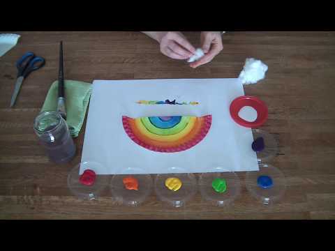 04.05.2020 - Pappteller Regenbogen