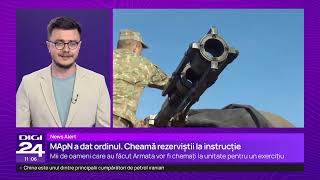 Mii de rezerviști vor fi mobilizați de Armata română, într-o serie de exerciții