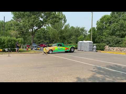 Shaunavon Boomtown Days 2021 - Firing Up an Alcohol Fueled Drag Truck