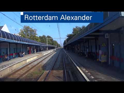 A train driver's view: Rotterdam CS - Amsterdam CS, SLT, 25-Sep-2017.