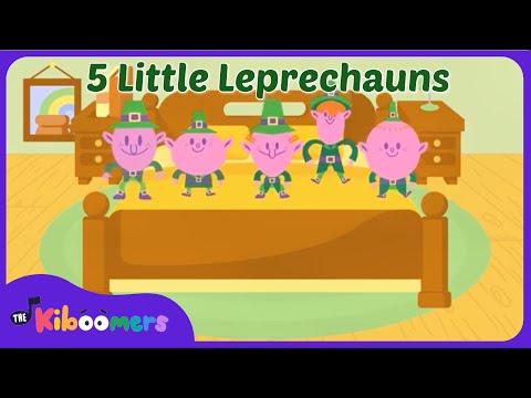 Five Little Leprechauns - The Kiboomers Preschool Songs & Nursery Rhymes for St. Patrick's Day