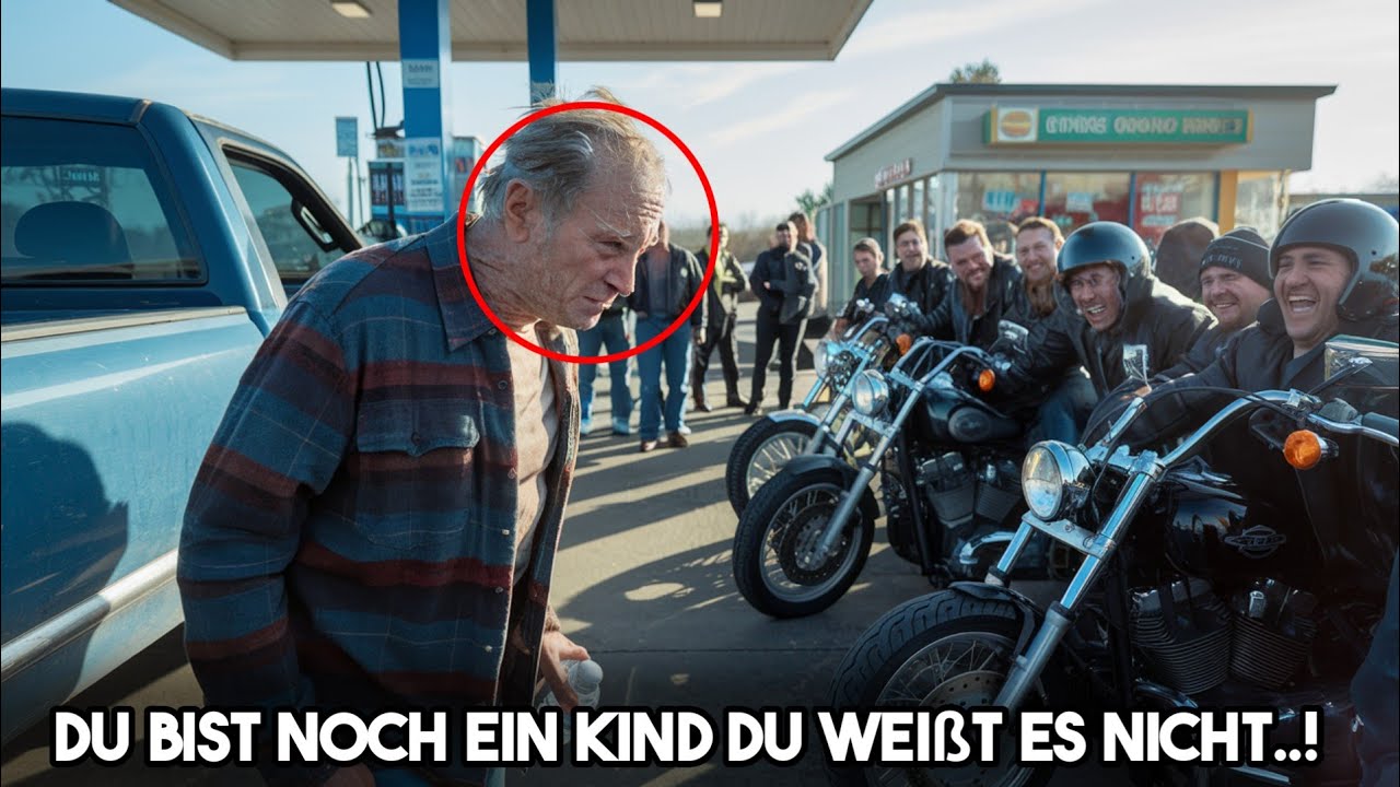 Biker legen sich mit dem falschen 70-Jährigen an der Tankstelle an – Sie ahnen nicht, wer er ist