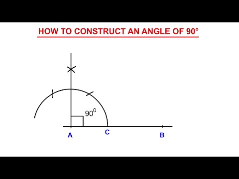 How to construct a 90° angle