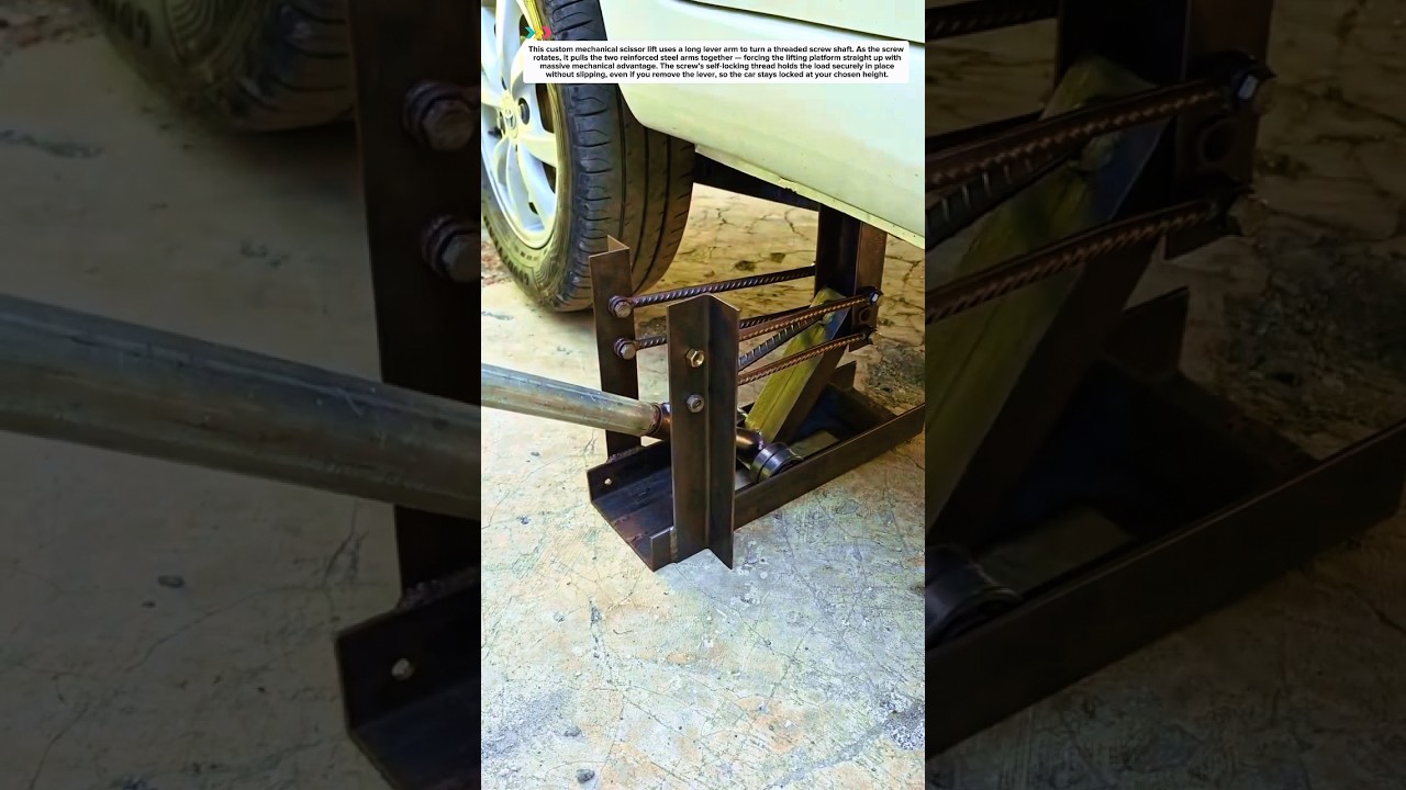 Lift Cars In Seconds! No Hydraulics, Super Stable 🚗⚙️