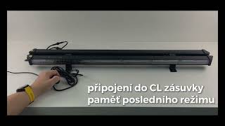 LED alej voděodolná (IP67) 12-24V, 108x LED 1W, oranžová 916mm, dual, ECE R65