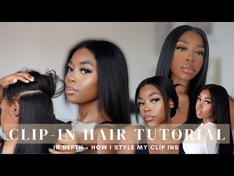 How I install my clip in hair extensions In depth...