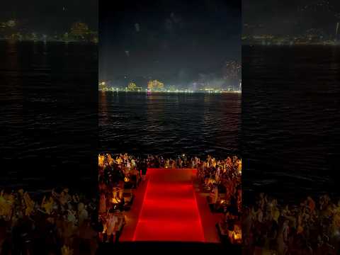 Happy New Year 2025 from Yona Beach 🌴✨ #thailand #party #fireworks #viral #fyp #shorts