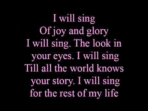 I will sing - lyrics