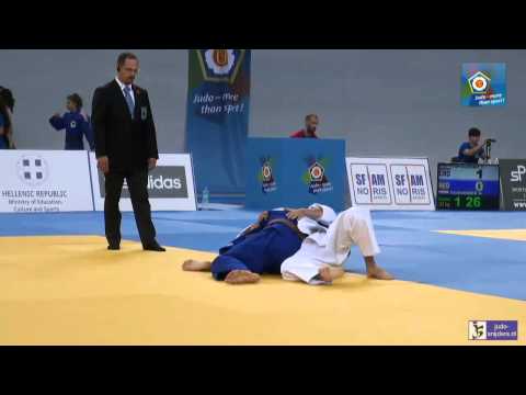 Judo 2014 European Championships Cadets: Apostolou (CYP) - Gusa (ROU) [-73kg]