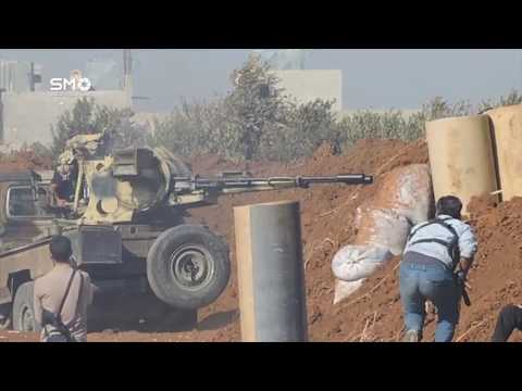 جانب من معركة صد البغاة لتحرير الكتيبة المهجورة بالاسلحة الثقيلة والمتوسطة في ريف درعا