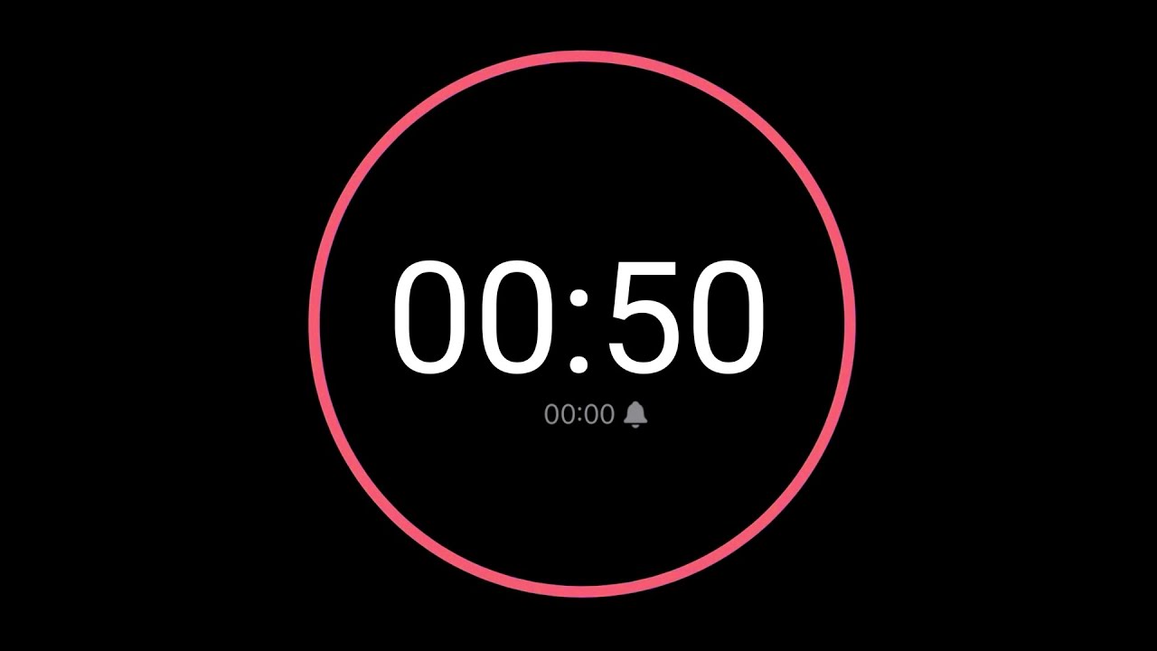 50 Second Countdown Timer / iPhone Timer Style
