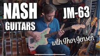 Video thumbnail for Nash Guitars JM63 Shell Pink Alder #COL-2 with Thor Jensen by Collar City Guitars