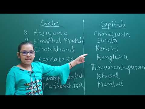 States and Capitals of India || Indian States and Capital Name || LRNR Wonder Kid - Srimayee Padhi