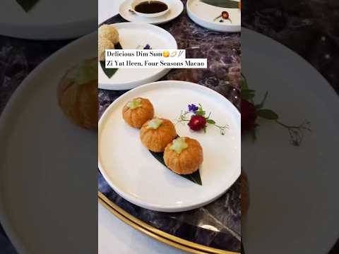 Delicious Dim Sum🥟😋🥢 at Zi Yat Heen, FS Macao. #food #dimsum #shorts
