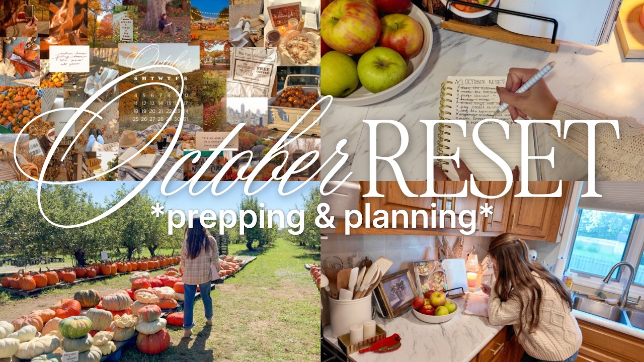 OCTOBER RESET ROUTINE *getting my life together + fall planning* 🧺🤎🍂