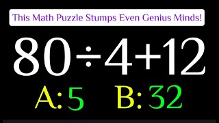 This Math Puzzle Stumps Even Genius Minds!