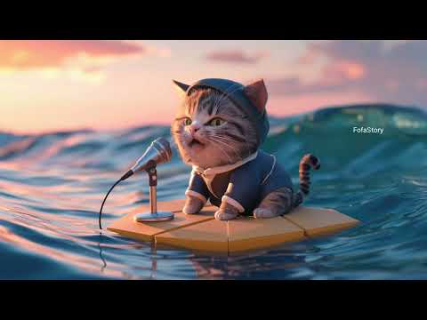 Cute Cat Sing Song RAHMATUN LIL'ALAMEEN💙😺 #cat #kitten #kucing #قطط #kedi #song #funny