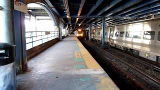 preview picture of video 'MTA Long Island Rail Road Bombardier M7 #7429 arriving at East New York'