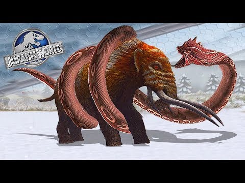 GIGANTOPHIS VS MASTODON - CENOZOIC TOURNAMENT || JURASSIC WORLD THE GAME
