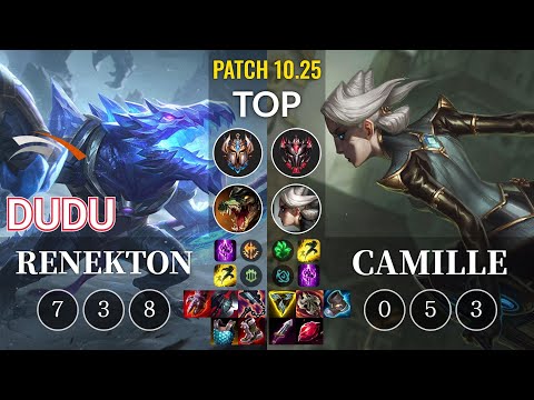 HLE DuDu Renekton vs Camille Top - KR Patch 10.25