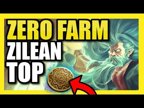 NOT EVEN PROS CAN BEAT THIS ZILEAN TOP STRAT!  ZERO FARM ZILEAN w/ KLEPTO! | (As seen in LCS)
