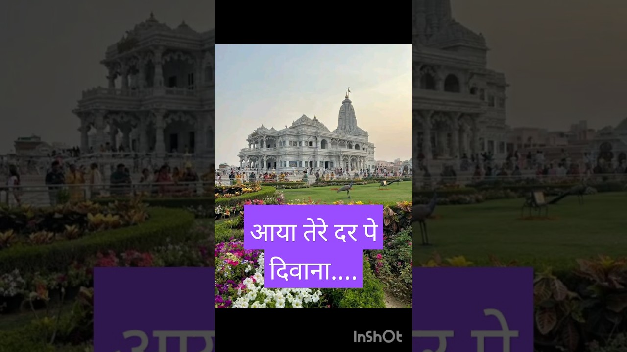 आया तेरे दर पर दिवाना💕#shorts #shortsfeed #radhakrishna #bhaktisong