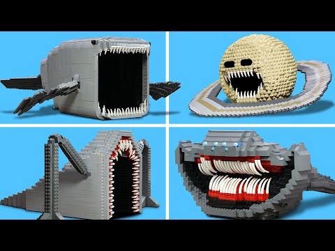 I Recreated The evolution of The Bloop, Sea Eater, Saturn Wake Up | 30 Minutes SEA MONSTER FULL LEGO