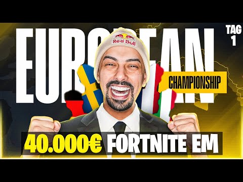 40.000€ FORTNITE SOLO EUROPA MEISTERSCHAFT TAG 1! DIE 100 BESTEN SPIELER DER WELT IN EINER LOBBY! 🥵