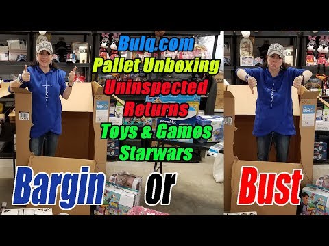 Bulq.com Pallet Unboxing - BARGIN or BUST - Uninspected Returns - Toys & Games - Online Reselling
