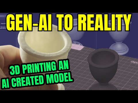 3D printing an AI created model from a Google image (with ...