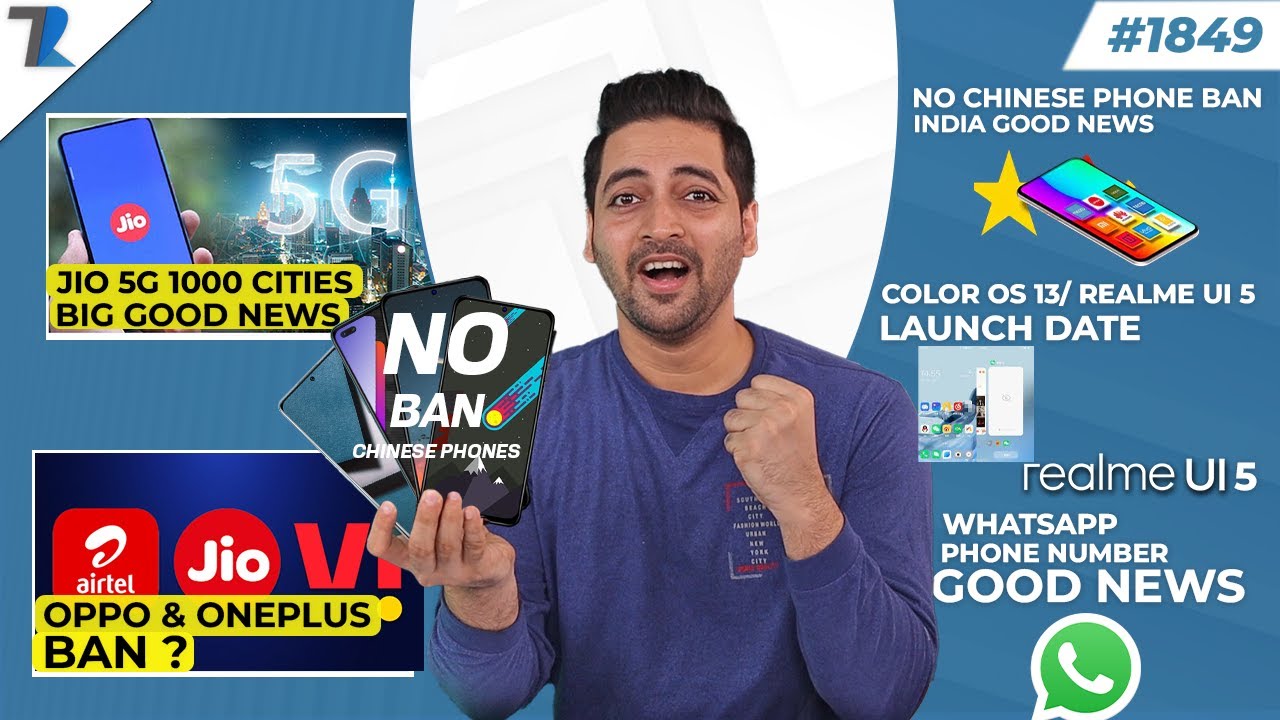 OPPO-Oneplus Ban,JIo 5G City Details😍,ColorOS 13 Launch,WhastApp Phone Number😮