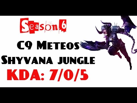 NA Challenger LOL - C9 Meteos - Shyvana jungle  (Mar 16, 2016)