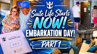 Suite Life Starts NOW! 🚢 Royal Caribbean Embarkation Day Out of Galveston, Texas! Part 1