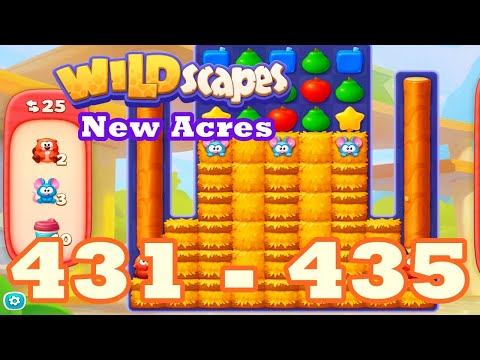 Wildscapes: New Acres Level 431 - 435 HD | 3 match | android | 432 | 433 | 434 | IOS【GameGo Game】