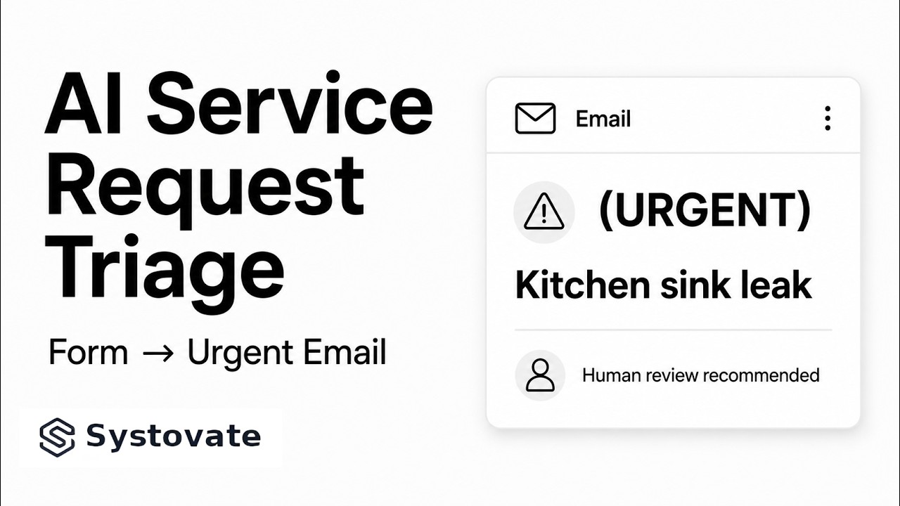 Thumbnail for the Service Request Intake and AI Triage demonstration