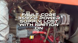 Fault Code 3597:2 Power Supply Lost With Ignition On | JLG Engine