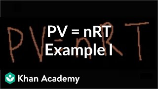 Ideal Gas Equation Example 1