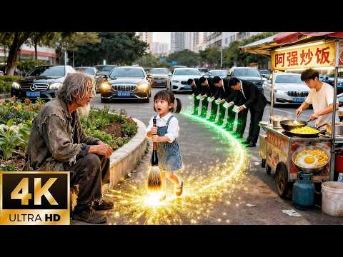 A kind girl helped a beggar,gained a magic brush—instantly her dad rose as supreme billionaire heir!