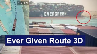 Simulation of EVER GIVEN Accident in Suez Canal Ma
