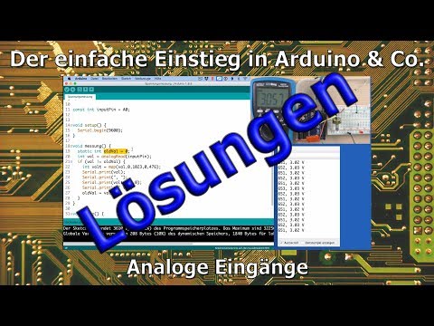 The easy introduction to Arduino & Co. 7a: Analog inputs (solutions)