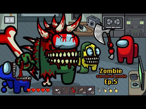 Survival Mode 🛠 Among Us Zombie NEW Boss - Ep 5 - Animation