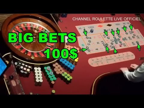 BIG BETS 100$ IN TABLE IN ROULETTE IN CASINO LAS VEGAS OF 19/12/2025