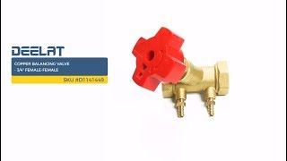 Copper Balancing Valve - 3/4
