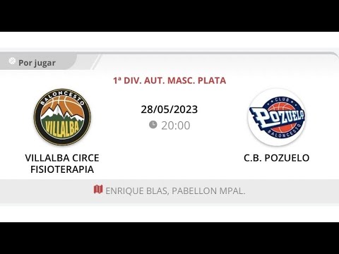 1ª Autonómica masc VILLALBA CIRCE FISIOTERAPIA - CB POZUELO