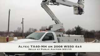 preview picture of video 'Altec TA40-MH Bucket Truck on 2008 Dodge W5500 4x4'