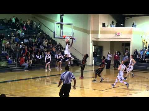 Tre Green 1st Quarter Dunk @ Home vs Appling 01-22-2013
