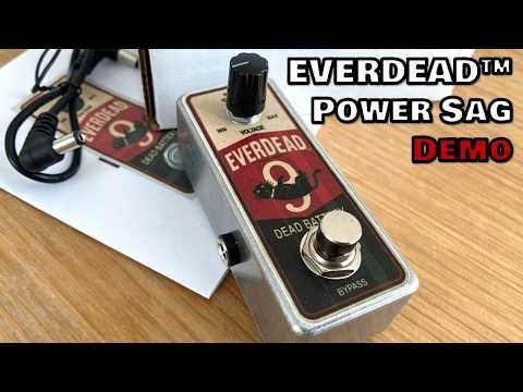 SquidWerks, LLC EVERDEAD Voltage Sag Pedal | Variable Dying Battery Simulator for Guitar Effects 2026 - Aluminum image 5