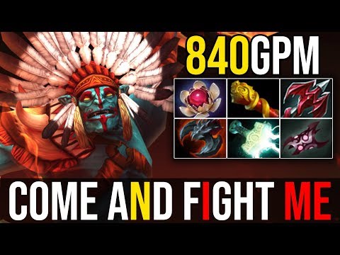 How to Fast Farm 840GPM [Huskar] COME AND FIGHT ME 23KIills By Ame 7.18 | Dota 2 FullGame