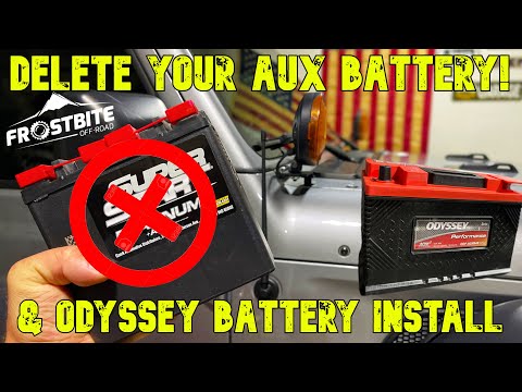 Jeep Wrangler JL/Gladiator Aux Battery Delete-Odyssey Battery Install