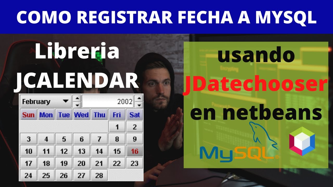 ✅ Registrar fechas a mysql con #jdatechooser desde netbeans